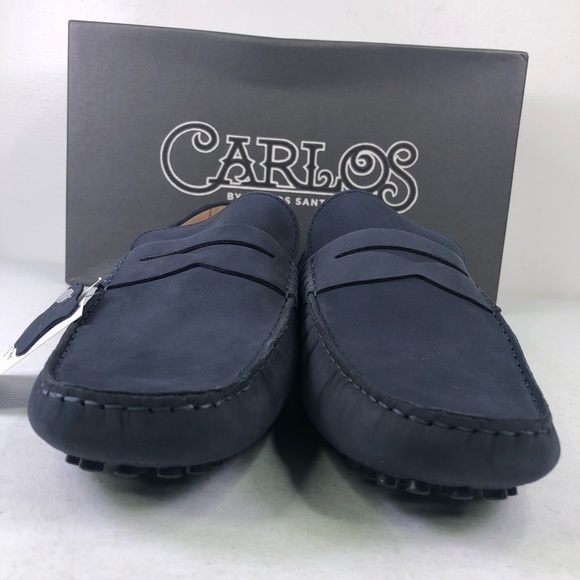 CARLOS by Carlos Santana Men Carlos Santana Navy Ritchie Penny Loafer Shoes Size 12